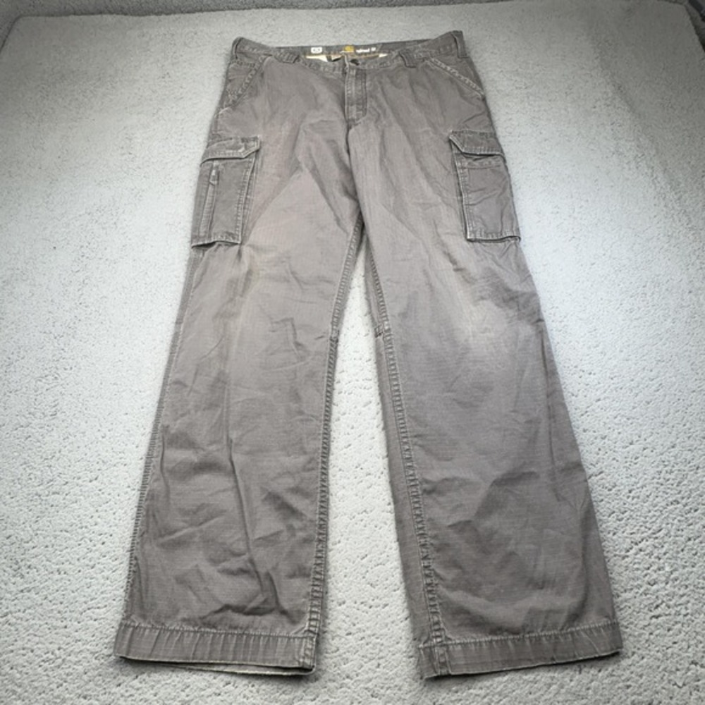 Carhartt Cargo Pants Mens 36x31 Gray Force Relaxed Ripstop Workwear‎ Tag 38x32
